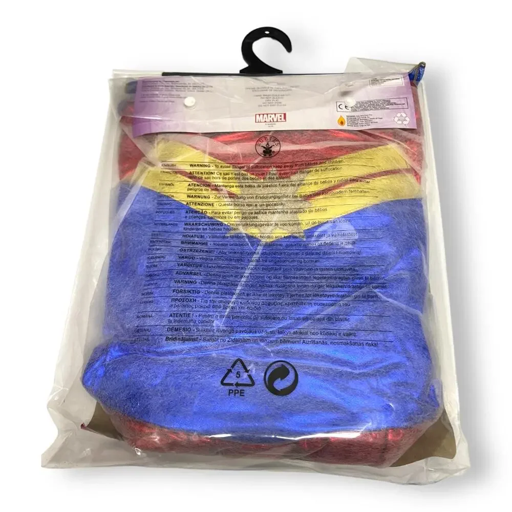 Captain Marvel Tutu Dress Costume NEW NIP Rubie's M 8 10 - Picture 2 of 2